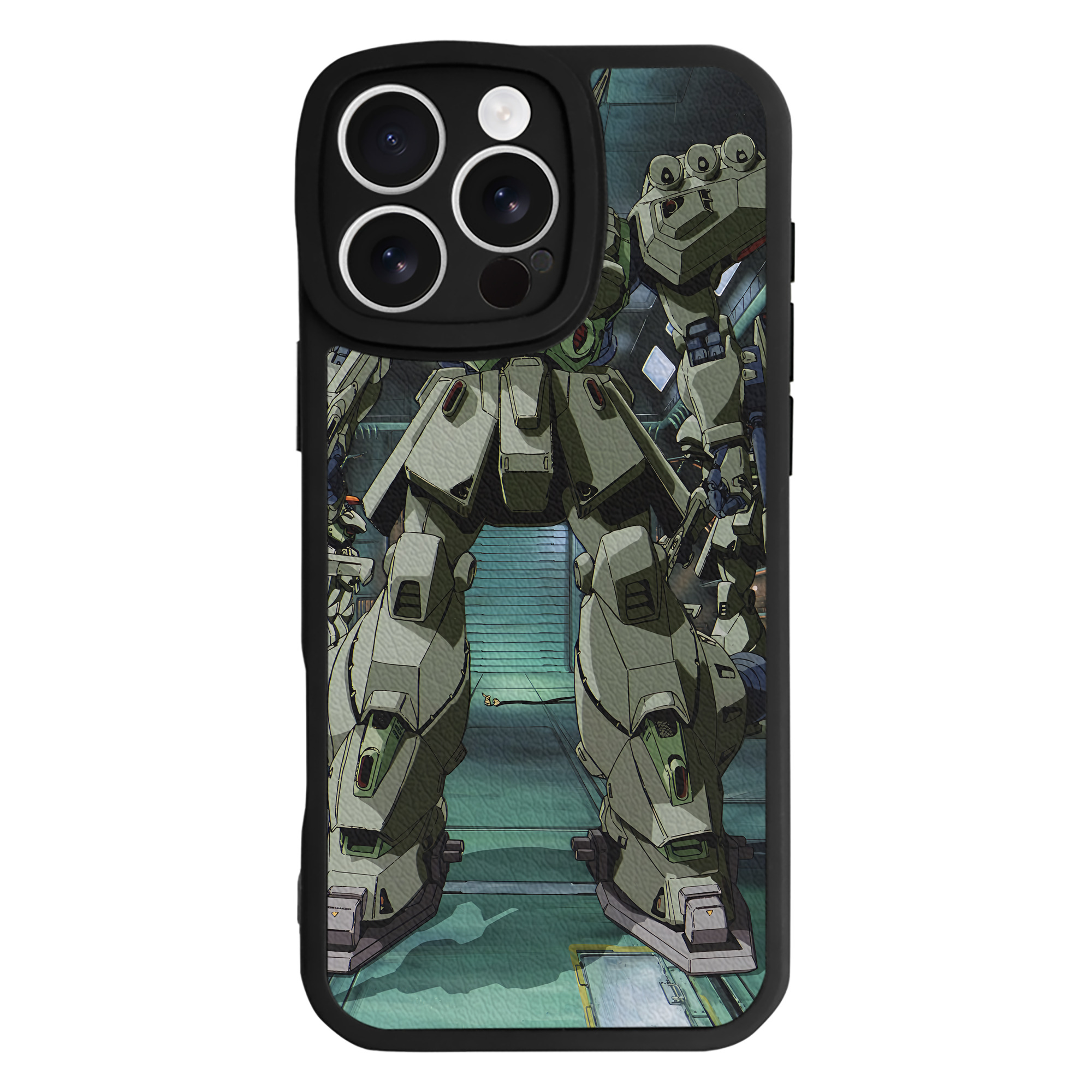 （画像用） 機動戦士ガンダム Mobile Suit Gundam 【iPhone 16シリーズ対応】シリコンスマホケース（レザー調） 材質：シリコン